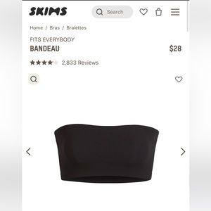 SKIMS FITS EVERYBODY BANDEAU